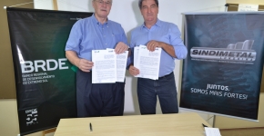 Assinatura de Acordo de Cooperação entre Sindimetal e BRDE