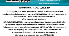 Formatura de Cursos Técnicos do Senai Londrina